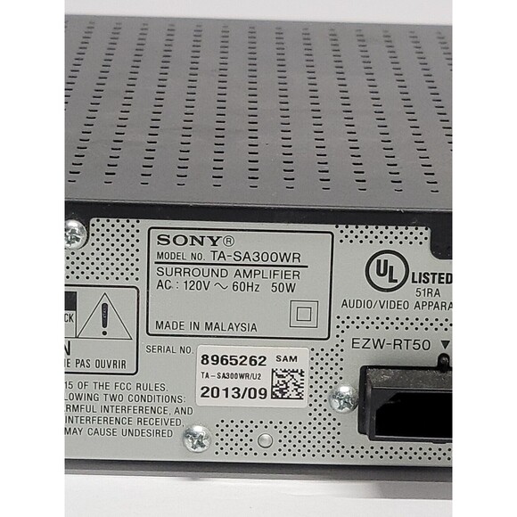Sony TA-SA300WR Surround Sound Amplifier with EZW-RT50 Wireless - Picture 3 of 5